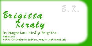 brigitta kiraly business card